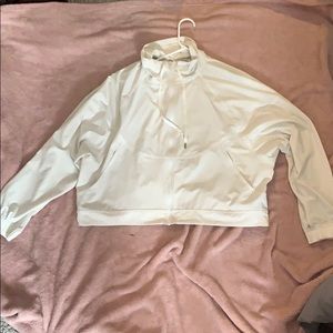 White lululemon zip-up